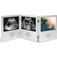 Baby Scan Photo Frame Multi-Photo - Silver - image 1