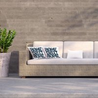 Home Sweet Home Type Outdoor Cushion - Blue / 60cm - image 1