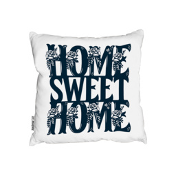 Home Sweet Home Type Outdoor Cushion - Blue / 60cm - thumbnail 2