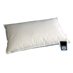 Homescapes Duck Feather and Down Music Pillow With Speaker - White - thumbnail 2