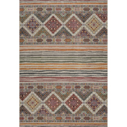 Aress Washable Traditional Living Room Area Rug -Low Pile Aztec Design Muti Rug - Multi Coloured / 230cm - thumbnail 2