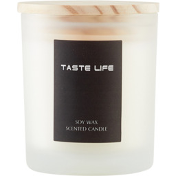 Handmade Soy Wax Scented Candle with Wooden Lid - Juicy Refresh Lychee - thumbnail 3