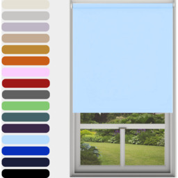 Made to Measure Blackout Roller Blind - Blue / 211 - 240 cm / 240cm width x 210cm Drop / 10 - 160 cm - thumbnail 2
