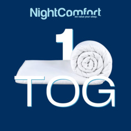 Night Comfort 1 Tog Anti Allergy Summer Ice Cool Polycotton Duvet - White / Single - thumbnail 2