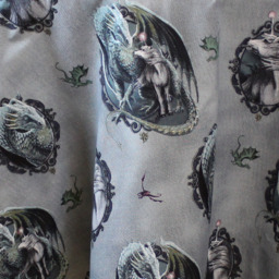 Protector Of Magic Curtains Pencil Pleat Unicorns Dragons - Multi / 54in - thumbnail 2