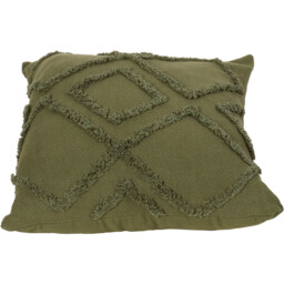 Medina Tufted Cushion - Khaki - thumbnail 3
