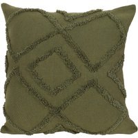 Medina Tufted Cushion - Khaki