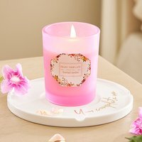 Natural Soy Wax Scented Candle in Glass Jar - Lemon and Rose - thumbnail 1