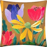 Celandine Floral Outdoor Cushion Cover - Saffron - image 1