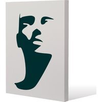 Elegant silhouette Canvas Print - Yellow / 91cm / 61cm - thumbnail 1