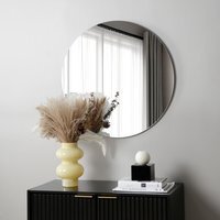 Levico - Frameless Round Wall Mirror 70x70cm - Clear