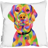 Amazing Illustration Pop Art Outdoor Cushion - Red / 60cm - thumbnail 1