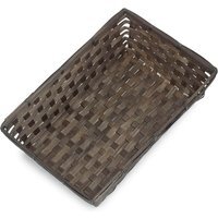 Painted Bamboo Serving Tray - Black / 9cm