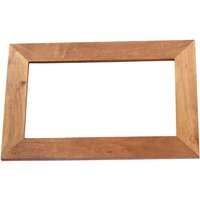 Toko Light Mango Furniture Solid Wooden Framed Mirror - Red