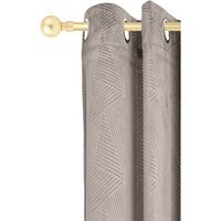 16-19mm Sphere Extendable Eyelet Metal Curtain Pole Set - Gold / 120cm