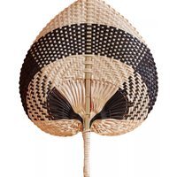 Bamboo Fan  - Black - thumbnail 1