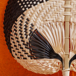 Bamboo Fan  - Black - thumbnail 4