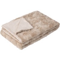 Luxury Faux Fur Throw - Orange - thumbnail 1