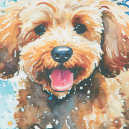 Ada Ingram Cockapoo Cushion - Multicolour - thumbnail 3