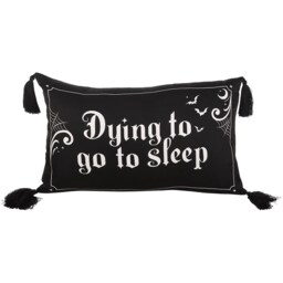 Dying to Go to Sleep Satin Accent Cushion - W40cm - thumbnail 4