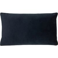 Sunningdale Velvet Cushion - Midnight / Feather / 30cm - thumbnail 1