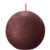 Bolsius Rustic Ball Candle (76 mm) - Velvet Red
