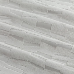 Set of 2 Manhattan Velvet Eyelet Curtains - Silver / 183cm / 168cm - thumbnail 2
