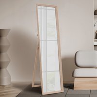 Chesterbrook Wood Effect Standing Mirror - Natural - thumbnail 1