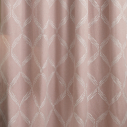 Olivia Lattice Room Darkening Pencil Pleat Curtain Pair - Blush / 183cm / 229cm - thumbnail 4