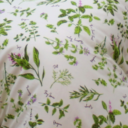 Herb Garden Duvet Cover Set Floral Leaves Green Purple Pink - Multi / King - thumbnail 2