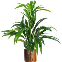 Artificial Realistic Bamboo Shrub with Metal Planter - Copper Planter