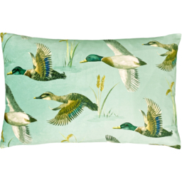 Country Duck Pond Rectangular Cushion - Mint / 80 Polyester 20 Feather - thumbnail 2
