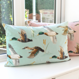 Country Duck Pond Rectangular Cushion - Mint / 80 Polyester 20 Feather - thumbnail 5