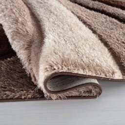 Modern Soft Waves Shimmer Shaggy Area Rugs - Bronze / 160x230 cm Rectangle - thumbnail 2