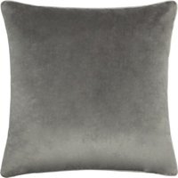 Meridian Velvet Piped Cushion - Charcoal-Dove / 45cm / Feather