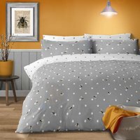 Bellissimo Bees Duvet Set - Grey / Superking / 1.5kg