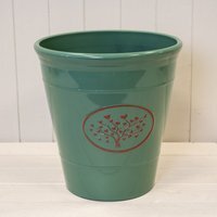 Green Round Love Heart Tree Recycled Plastic Planter - Green