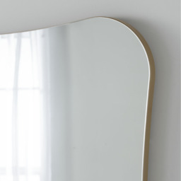 Barnsbury Curved Gold Organic Mirror - Gold / 60cm - thumbnail 2