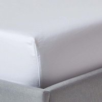 1000 Thread Count Egyptian Cotton Fitted Sheet - White / King