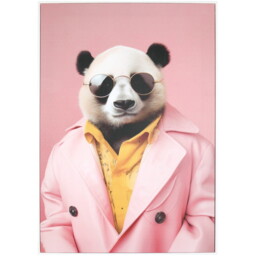 Bright Dapper Animal Framed Print - Multicolour - thumbnail 4