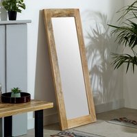 Merlin Mango Wooden Mirror Extra Long - Wood