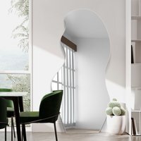 Frameless Pond Leaner Wall Mirror - Silver - image 1