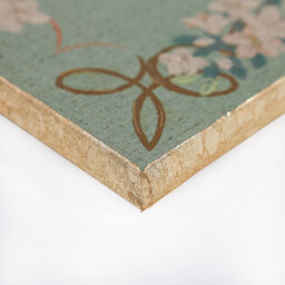 Shay Vintage Seashells Hand Painted Linen - Green - thumbnail 3