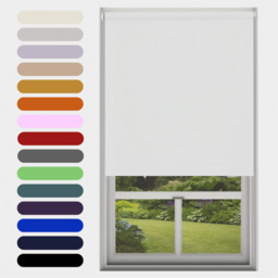 Made to Measure Blackout Roller Blind - White / 151 - 180 cm / 180cm width x 160cm Drop / 20 - 160 cm - thumbnail 4
