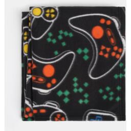 Dreamscene Gaming Fleece Throw Soft Warm Chair Blanket, 120 x 150cm - Black - Black - thumbnail 5