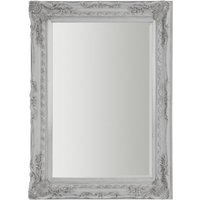 Trento Wall Mirror with Black Metal Frame - Silver