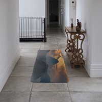 View of mount Bromo in morning time Designer Runner Rug - Orange - thumbnail 1