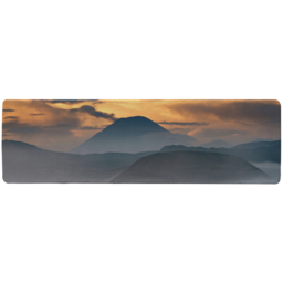 View of mount Bromo in morning time Designer Runner Rug - Orange - thumbnail 2