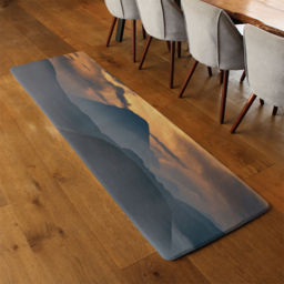 View of mount Bromo in morning time Designer Runner Rug - Orange - thumbnail 3