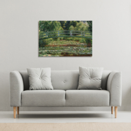 Claude Monet - The Japanese Footbridge  Canvas print - Green / 127cm - thumbnail 3